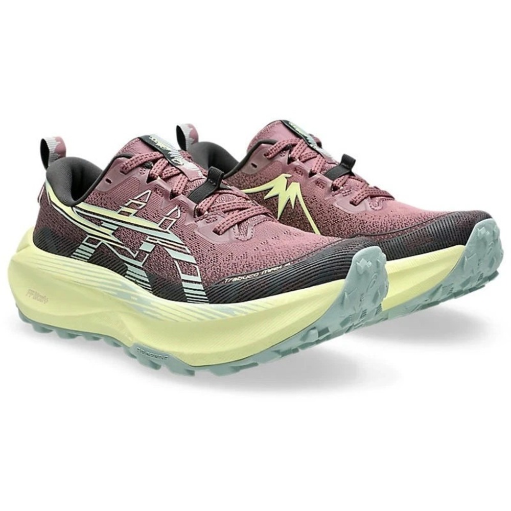 Women's Size 5.5 ASICS Trabuco Max 4 Purple Oxide Cold Moss Shoes 1012B769-500